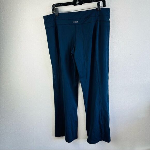 Calvin Klein Navy Quick Dry Flare Leggings Size XL - Picture 1 of 3